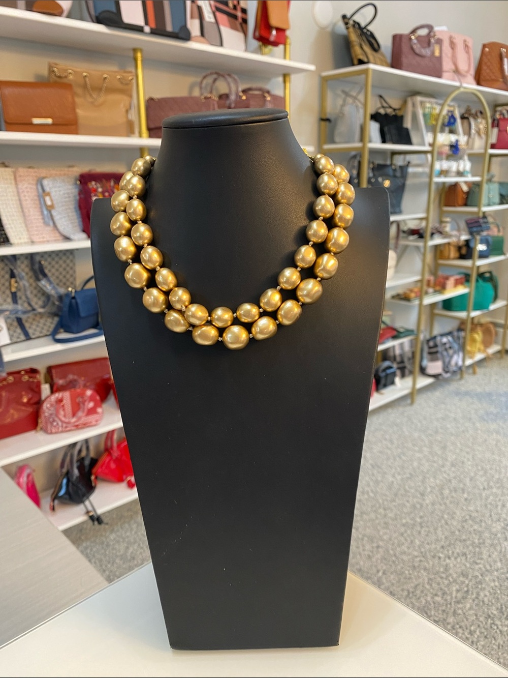 Carolee Gold-Tone Double Strand Pearl Necklace